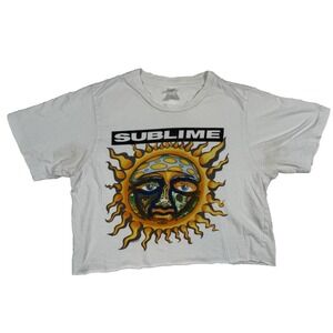 Vintage Y2K Sublime 40 oz to Freedom Small Shirt 2006 Grunge‎ Cutoff Cropped